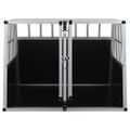 vidaXL Prepravka pre psa s dvojitými dvierkami 94x88x69 cm