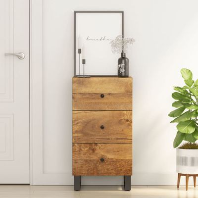 vidaXL Komoda s 3 zásuvkami 40x33,5x75 cm masívny mangovník
