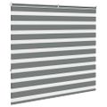 vidaXL Zebra roleta tmavošedá 155x150 cm šírka látky 150,9cm polyester