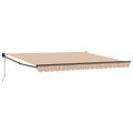 vidaXL Sklopná markíza Viacfarebný 400 × 300 cm Polyester a kov