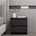 vidaXL Nočný stolík čierny 45x34,5x44,5 cm drevotrieska