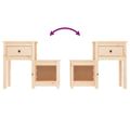 vidaXL Nočný stolík 79,5x38x65,5 cm masívne borovicové drevo