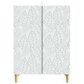 vidaXL Servírovacia skriňa Biela 66 x 34,5 x 90 cm Kompozitné drevo