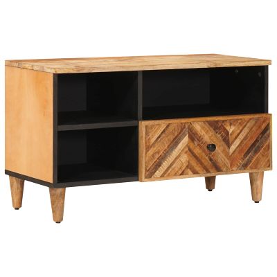 vidaXL Úložné skrine Hnedá 80 x 33,5 x 46 cm Masívne mango drevo