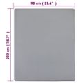 vidaXL Plachta Jersey sivá 90x200 cm bavlna