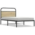 vidaXL Posteľný rám bez matraca 90x200 cm dub sonoma kompozitné drevo