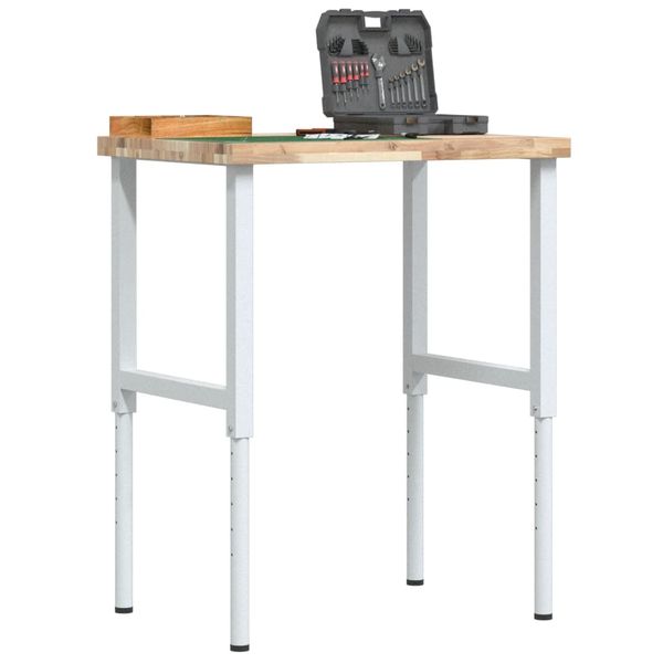 vidaXL Pracovný stôl 80x60x(73-99,5) cm masívna akácia obdĺžnik