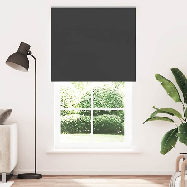 vidaXL Roleta Zatemnenie Čierna 125x210 cm Šírka látky 121,6 cm