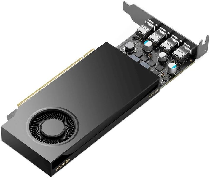 HP NVIDIA RTX A400/4GB/GDDR6 Grafická karta, PCI-E, 4GB GDDR6, 4× mini-DisplayPort 1.4a, aktivní