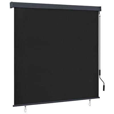 vidaXL Vonkajšia zatemňovacia roleta 160x250 cm antracitová