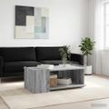 vidaXL Konferenčný stolík Sivá sonoma 90 x 50 x 33 cm Kompozitné drevo