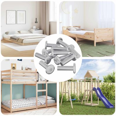 vidaXL Skrutka 1593 pcs Strieborná 8 x 25 mm Oceľ