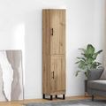 vidaXL Highboard Remeselný dub 34,5 x 34 x 180 cm Kompozitné drevo