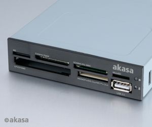 AKASA int. USB 2.0 interná čítačka kariet + USB 2.0