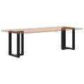 vidaXL Nohy k jedálenskému stolu v tvare T, 2 ks, čierne, 50x35x(72-73) cm, oceľ
