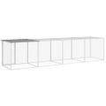 vidaXL Klietka pre kurčatá strecha bledosivá 403x98x90 cm poz. oceľ