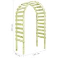 vidaXL Záhradná pergola 130x60x230 cm, impregnovaná borovica