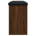 vidaXL Lavička na topánky hnedý dub 82x32x50 cm kompozitné drevo
