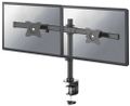 Neomounts FPMA-DCB100DBLACK / Flat Screen Desk Mount (clamp/grommet) - Crossbar / Black Držák, VESA, pro monitor, úhloprícka 10"-27", náklon 90°, otácení 30°, rotace 360°, nosnost 20kg, ocel, cerný