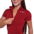 Dámske tričko Cropped Ignite Dark Red - GymBeam, veľkosť L, veľkosť oblečenia L