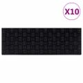 vidaXL Schodiskové stupne 10 ks 25x75 cm guma