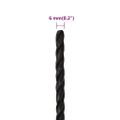 vidaXL Pracovné lano čierne 6 mm 25 m polypropylén