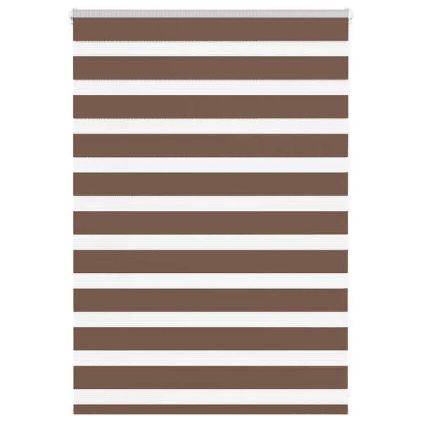 vidaXL Zebra roleta hnedá 95x100 cm šírka látky 90,9 cm polyester