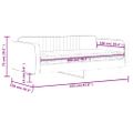 vidaXL Denná posteľ s matracom čierna 100x200 cm zamat