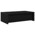 vidaXL Stojan na monitor so zásuvkami, čierny dub, 50x27x15 cm, technické drevo