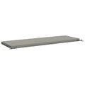 vidaXL Vankúš na lavičku SOEST 100% polyester Sivá 140 x 50 x 5 cm