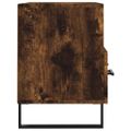 vidaXL TV skrinka dymový dub 80x36x50 cm spracované drevo