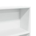 vidaXL Knižnica biela 80x24x176 cm kompozitné drevo