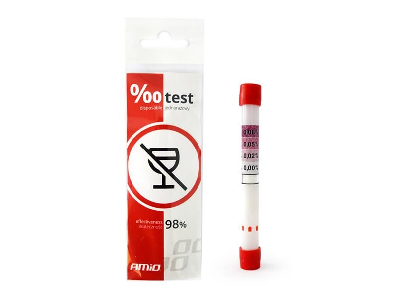 Jednorazový test na alkohol AMIO 01160