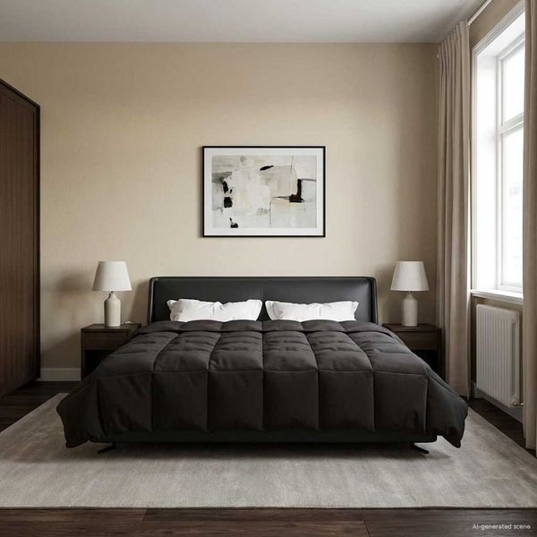 vidaXL Letná prikrývka Šnurovaný Antracit 220 x 260 cm Mikrovlákno