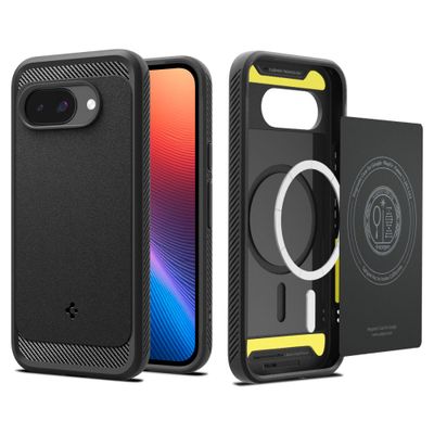 Puzdro Spigen Rugged Armor Mag MagSafe pre Google Pixel 9a matná čierna