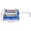 vidaXL Zverák pod vŕtačku modrý 150 mm liatina
