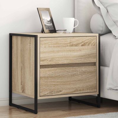 vidaXL Nočný stolík 2 pcs Sonoma 50 x 39.5 x 50 cm Kompozitné drevo