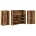 vidaXL Recepčný stôl staré drevo 200x50x103,5 cm kompozitné drevo
