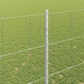 vidaXL Vonkajšie divoké oplotenie s posteľami 25 x 1,5 m Strieborná