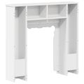 vidaXL Rám krbu Biela s vysokým leskom 93 x 20 x 89 cm