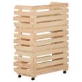 vidaXL Vozík na zeleninu 57x30x80 cm masívne borovicové drevo