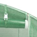 vidaXL Fóliovník s oceľovým rámom zelený 30 m² 10x3x2 m
