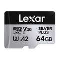 Karta pamäte Lexar High-Performance Silver Plus microSDXC 64GB + adaptér