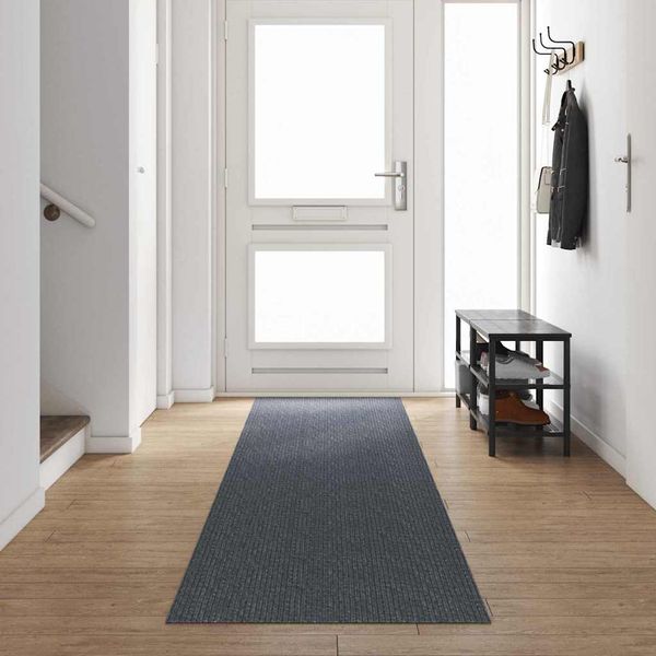 vidaXL Behúň koberec Sivá 80 x 500 cm látka