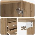 vidaXL Úložný kabinet so policami Dub artisan 70 x 42,5 x 225 cm