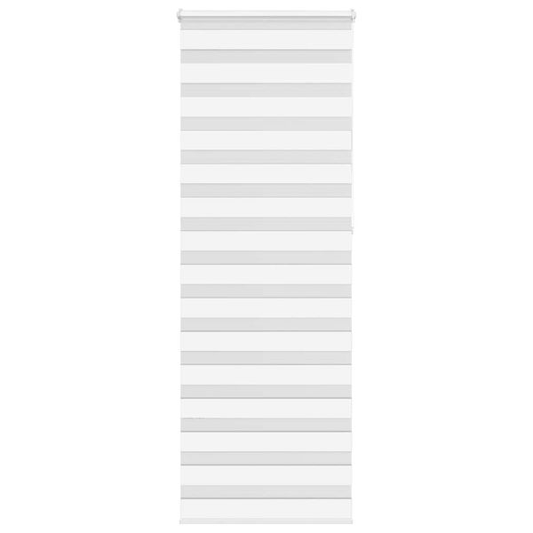 vidaXL Zebra roleta biela 75x230 cm šírka látky 70,9 cm polyester