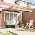vidaXL Rám markízy Modrá a Oranžová 350 x 250 cm