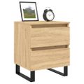 vidaXL Nočný stolík dub sonoma 40x35x50 cm kompozitné drevo