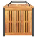 vidaXL Vonkajší box na vankúše 85x45x45/53 cm masívna akácia a oceľ