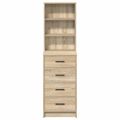 vidaXL Highboard dub sonoma 40 x 41 x 135 cm Kompozitné drevo